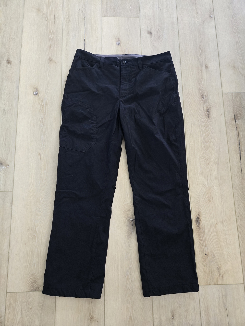 Eddie Bauer Tech Men’s Fleece Lined Stretch Straight Pants Black Size 34